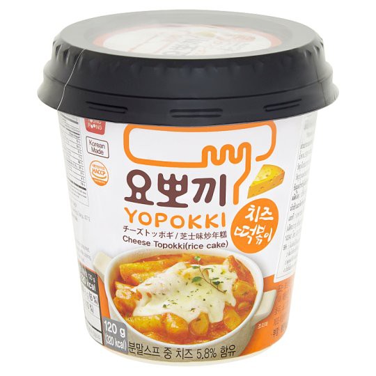 ภาพหน้าปกสินค้าต็อกป๊อกกิซอสเผ็ดผสมชีส Yopokki Cheese Tokpokki แบบถ้วย 120g