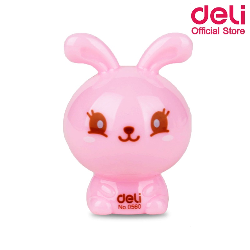 deli-0560-pencil-sharpener-กบเหลาดินสอ-กระต่ายน้อย-คละสี-1-ชิ้น-กบ-กบเหลาดินสอแฟนซี-เครื่องเขียน-อุปกรณ์เครื่องเขียน