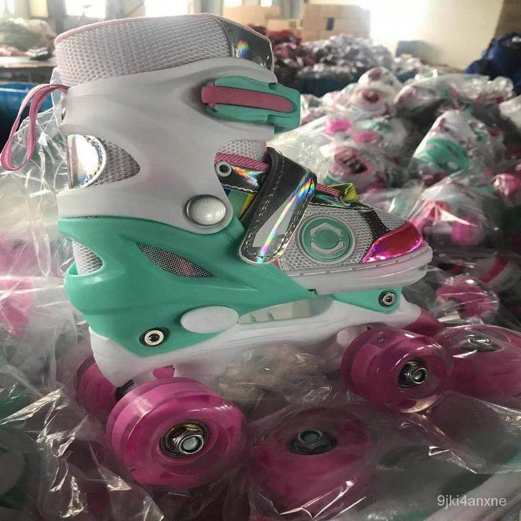 รองเท้าอินไลน์สเก็ต-rollerskates-เด็กสองแถวโรลเลอร์สเกตผู้ชายและผู้หญิงสองแถวโรลเลอร์สเกตกระพริบโรลเลอร์สเกตสี่ล้อ