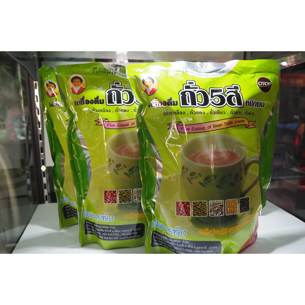 ภาพสินค้าแม่อุษา อาหารเสริม เครื่องดื่ม ถั่ว 5 สี Five colour of Bean drink powder จากร้าน anannat บน Shopee ภาพที่ 1