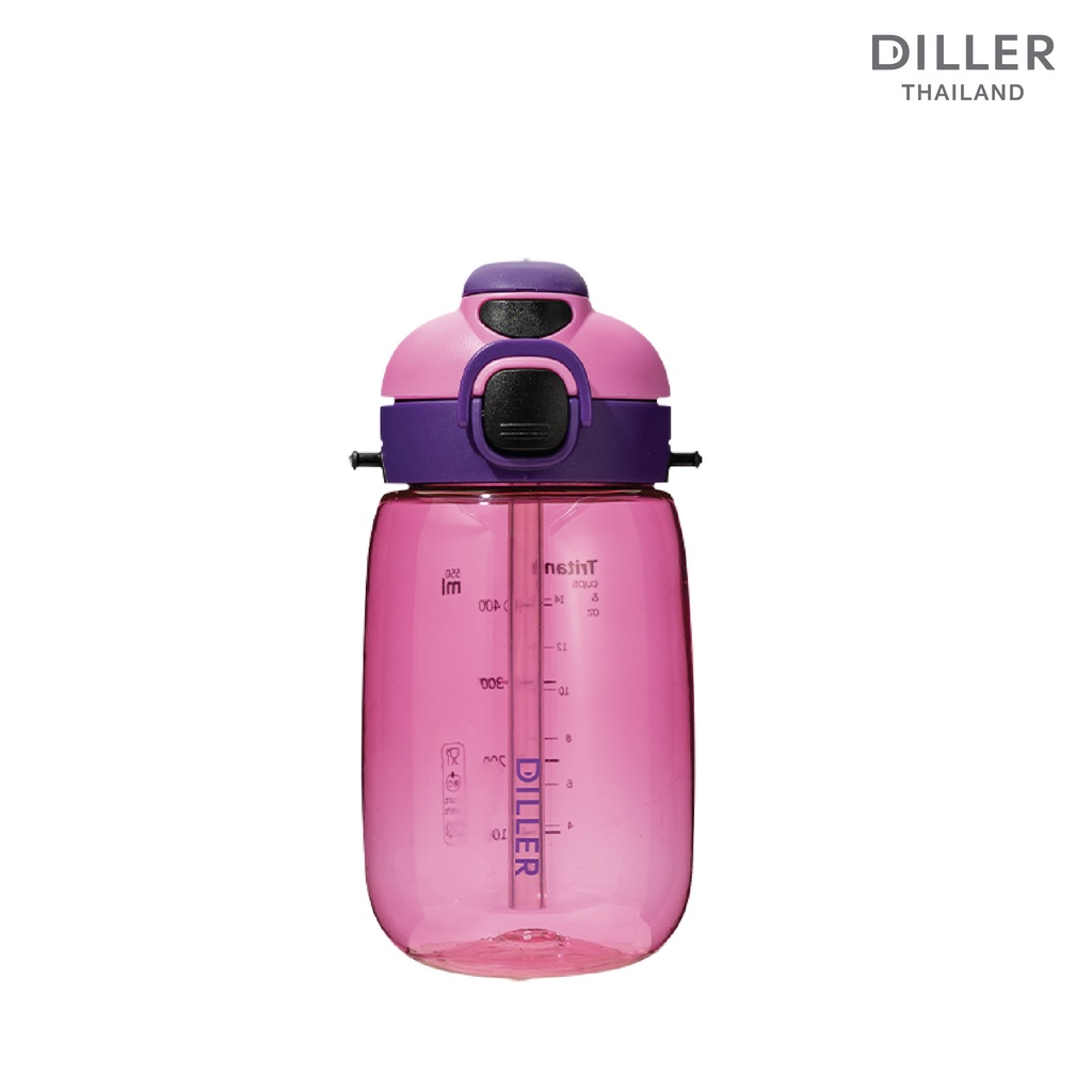 diller-tritan-flask-550ml-d70-กระติกฝากด2in1-หลอดและยกดื่ม-พร้อมสายสะพาย-พลาสติกไททั้นเบาและทน-bpa-free-รับประกันสินค้า