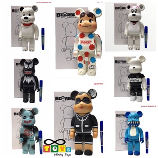 Bearbrick 400% โมเดลหมี โมเดลสะม สูง28CM. มีแบบเยอะมาก