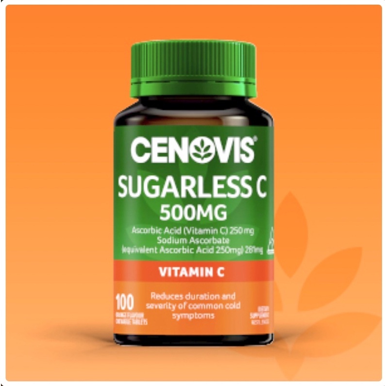 วิตามินซีแบบเคี้ยว-cenovis-vitamin-c-500mg-เม็ดเคี้ยว-100-เม็ด