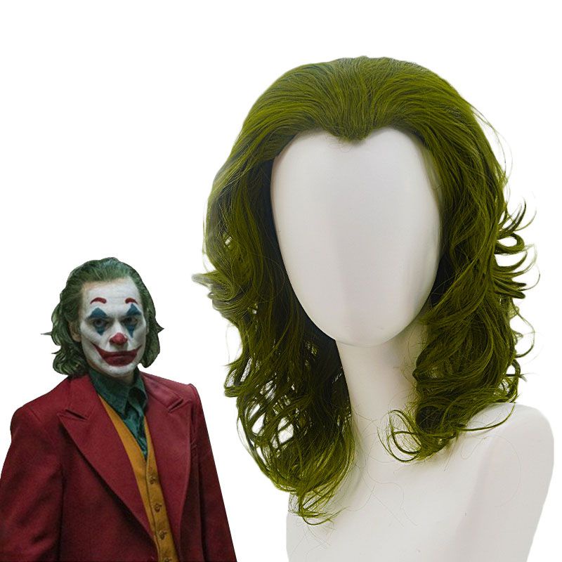 วิกผมคอสเพลย์-joker-clown-arthur-fleck-wig-joaquin-pheonix-ขนาด-35-ซม-สีเขียว-สําหรับปาร์ตี้ฮาโลวีน