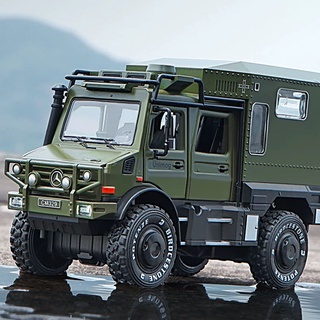 โมเดลรถยนต์ 1:28 Unimog โลหะอัลลอย ของเล่น ของขวัญวันเกิด สําหรับเด็กผู้ชาย