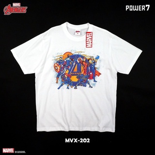 เสื้อยืดผ้าฝ้ายพิมพ์ลายขายดี เสื้อยืดการ์ตูน ลิขสิทธ์แท้ MARVEL COMICS  T-SHIRTS (MVX-202)