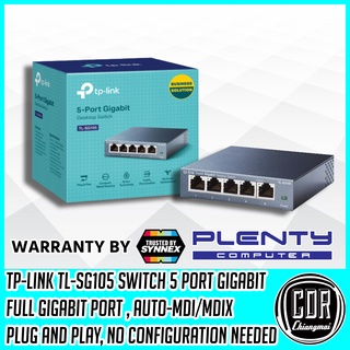 TP-Link TL-SG105 (5-Port 10/100/1000Mbps Desktop Switch) (รับประกันตลอดอายุการใช้งาน SYNNEX)