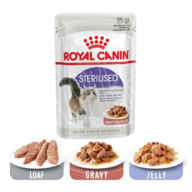 royal-canin-sterilised-gravy-cat-pouch-12ซอง-อาหารแมวทำหมัน-อาหารแมว-ทำหมัน-หมัน-อาหารเปียก-แมว-adult-cat