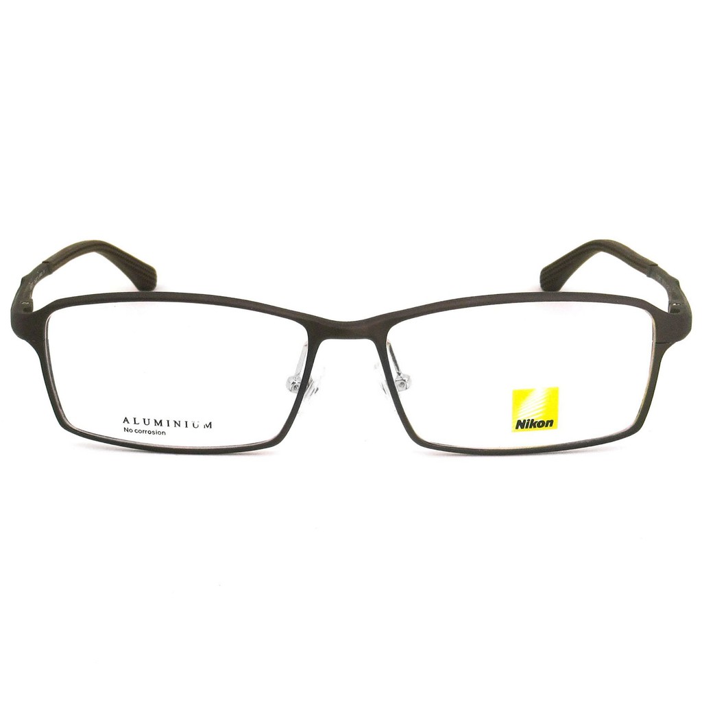 nikon-แว่นตา-รุ่น-6287-c-4-สีน้ำตาล-กรอบเต็ม-ขาสปริง-วัสดุ-อลูมิเนียม-กรอบแว่นตา-สำหรับตัดเลนส์-eyeglasses