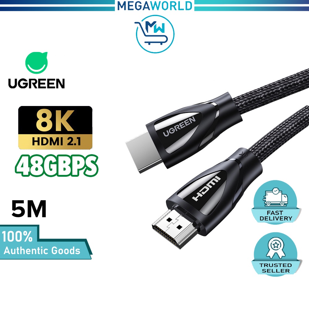 UGREEN 8K Cavo HDMI 2.1 8K 60Hz 4K 120Hz ad alta velocità 48Gbps Supporta 3D eARC HDR dinamico HDR 10 Dolby Vision HDCP 2.2 2.3 Compatibile con PS5 PS4 Pro Xbox One