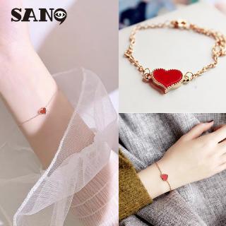 สินค้า สร้อยข้อมือ รูปใบโคลเวอร์ หัวใจ สไตล์เกาหลี