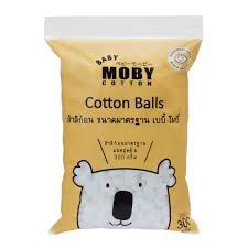 ภาพหน้าปกสินค้าสำลีก้อนมาตรฐาน BABY MOBY COTTON BALLS 300 กรัม จากร้าน momandmestore บน Shopee