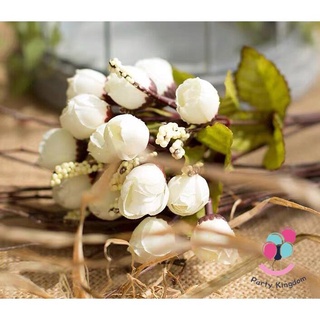 Artificial Fake Rose Bouquet Flower with Leaf  Wedding Bouquet DIY Handmade Party Home Decorations内裤/玫瑰/生菜/苹果/文胸/手链/母婴/裙