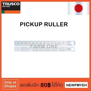 TRUSCO : TCSU-15N (415-1062) PICKUP RULER ไม้บรรทัดเหล็ก ฟุตสแตนเลศ