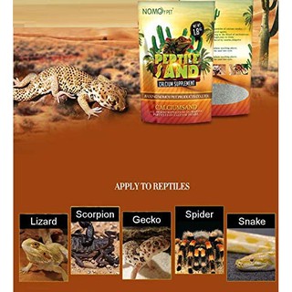 ภาพขนาดย่อของภาพหน้าปกสินค้าNomoy Pet Reptile Sand ทรายรองพื้นตู้สัตว์เลี้ยงสำหรับสัตว์เลื้อยคลาน ขนาดบรรจุ 1.8 กิโลกรัม มี4สีให้เลือก จากร้าน supamed บน Shopee