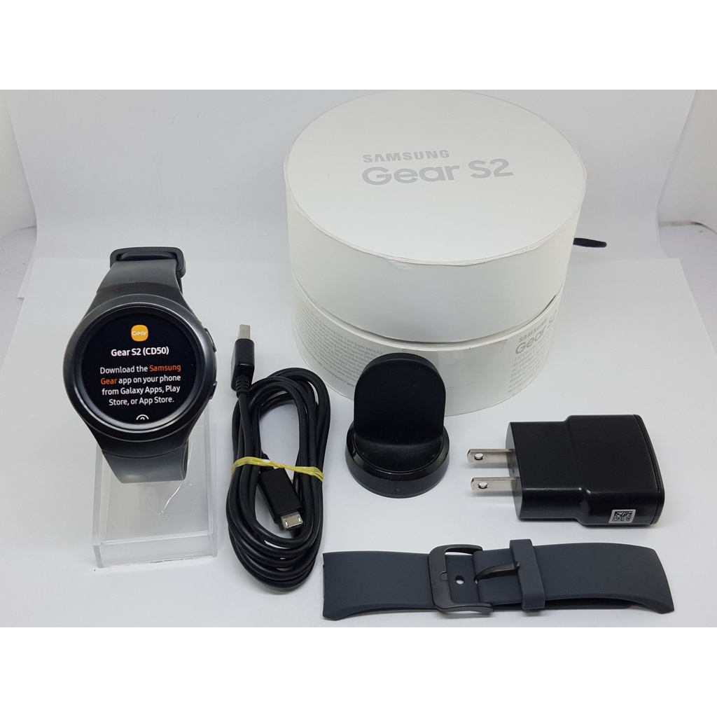 นาฬิกา SAMSUNG MEN'S GEAR S2 SMR730A DARK GRAY SPORT พร้อมกล่อง (สภาพ