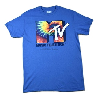 เสื้อยืดพิมพ์ลายแฟชั่น Mtv ใหม่ เสื้อยืดลําลอง แขนสั้น พิมพ์ลายโลโก้ มัดย้อม สําหรับผู้ชาย ไซซ์ M L XL 2XL(1)