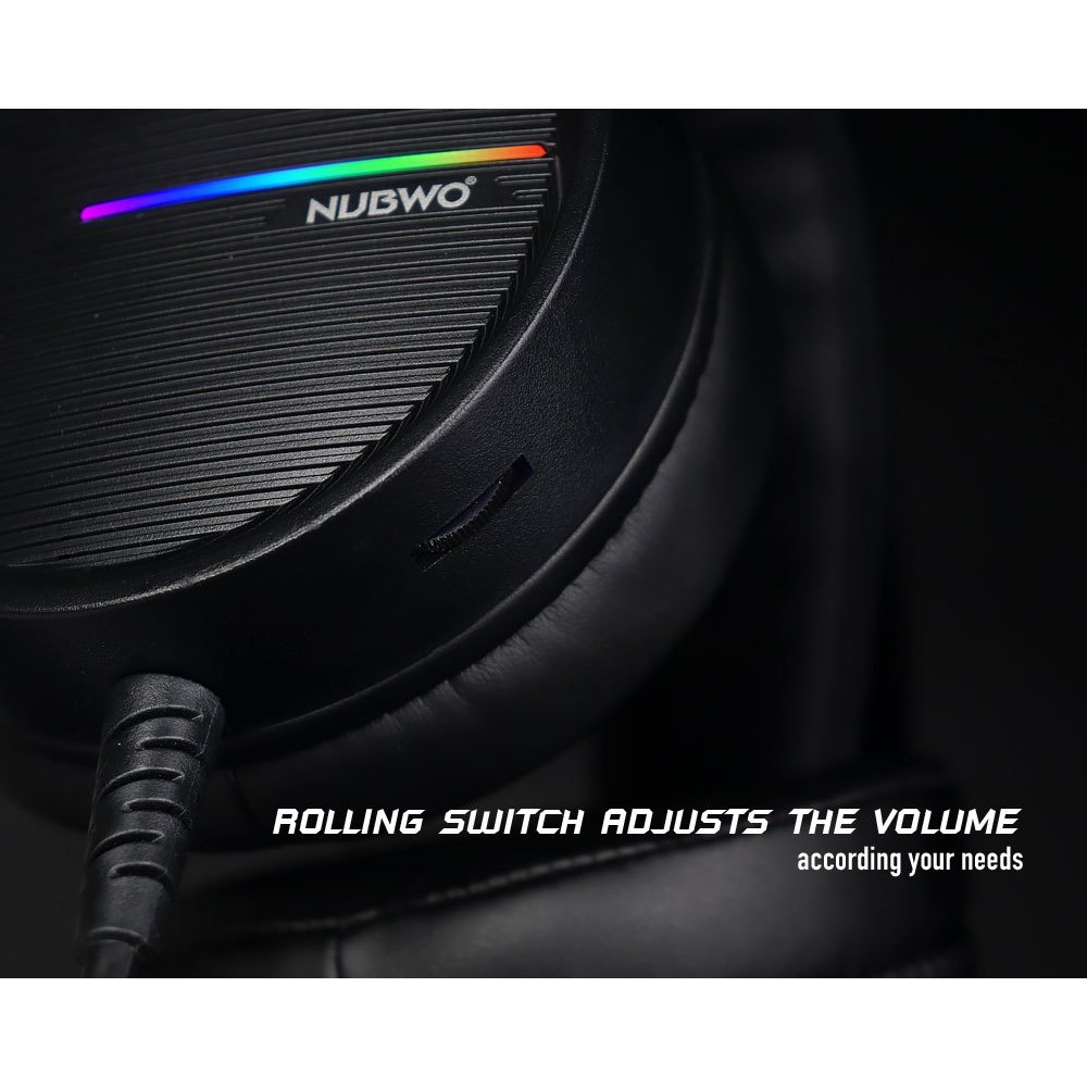 ภาพสินค้าหูฟังเกมมิ่ง 7.1 Nubwo X98 หูฟังคอม Gaming headset สาย USB Surround 7.1 ประกัน 2 ปี จากร้าน huskshop บน Shopee ภาพที่ 8