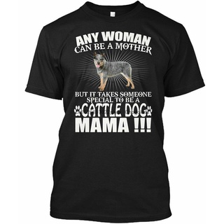 เสื้อยืดพิมพ์ลายแฟชั่น เสื้อยืดคอกลม ผ้าฝ้าย พิมพ์ลาย Australian Cattle Dog Mama Blue Heeler สําหรับผู้ชาย