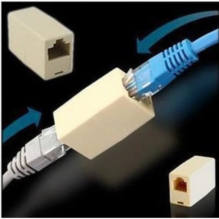 ตัวต่อความยาวสาย lan RJ45 (FF) Jack Connector RJ45 (FF) | Shopee Thailand