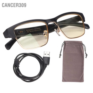 สินค้า Cancer309 แว่นตาบลูทูธไร้สาย พร้อมช่องเสียงสเตอริโอคู่ สําหรับอ่านหนังสือ เล่นเกม ขับรถ
