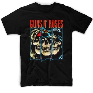 เสื้อยืดผ้าฝ้ายเสื้อยืด พิมพ์ลายวง N ROSES THERE SKULSL XL  XXL 3XL