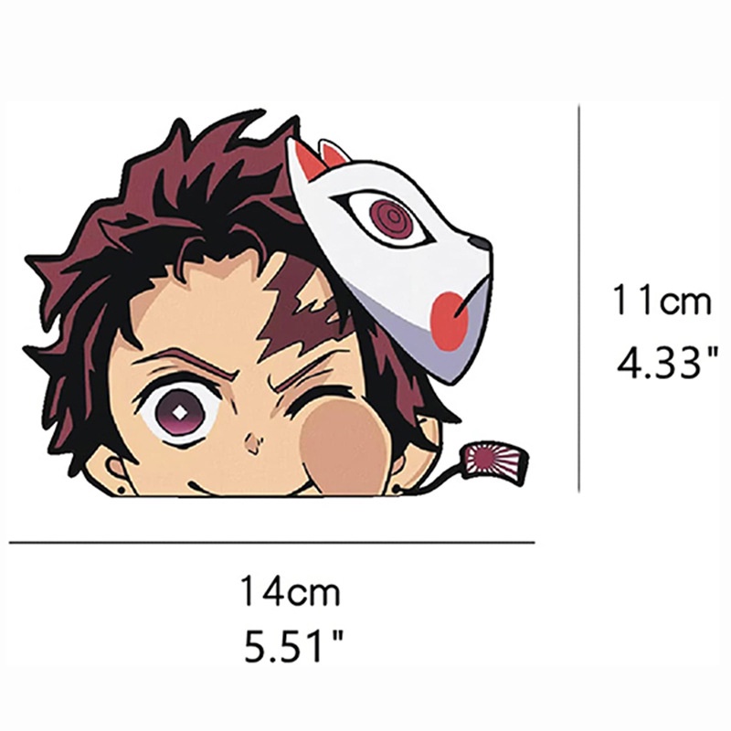 ใหม่-สติกเกอร์สะท้อนแสง-ลายการ์ตูนอนิเมะ-demon-slayer-tanjirou-nezuko-zenit-สําหรับติดตกแต่งหน้าต่างรถยนต์-รถจักรยานยนต์