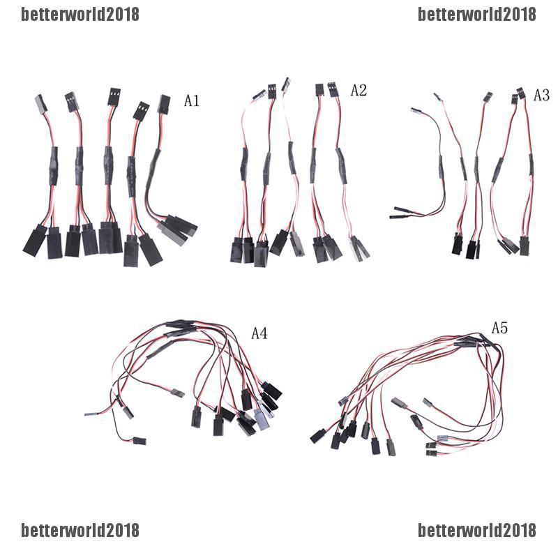 ♑บีดับเบิ้ลยู♑ สายเคเบิลเซอร์โว 5 ชิ้น สําหรับเครื่องบินบังคับวิทยุ