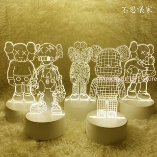 3D bearbrick Building Block Bear Sesame Street Prototype Anatomy Violent Bear nightlight