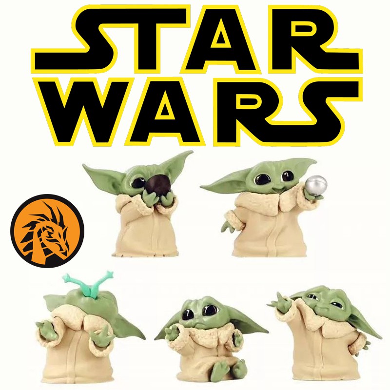 พร้อมส่ง-ครบชุด-โมเดล-สตาร์-วอร์ส-star-wars-baby-yoda-เบบี้โยดา-ขนาด-5-6-ซม-เกรดพรีเมี่ยม-น่ารักฝุดๆเลยครับ