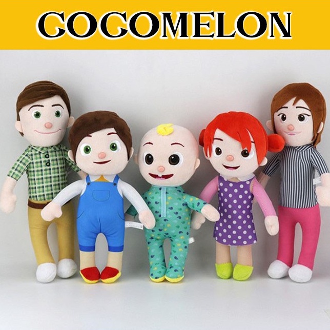 cocomelon-jj-ไม่มีเสียง-โคโค่เมล่อน-เจเจ-ตุ๊กตา-ครอบครัว