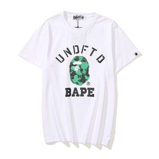 HH Original BAPE Classic Ape หัวผ้าฝ้ายคอกลมเสื้อยืดคู่ฤดูร้อนกีฬาและพักผ่อน Tops เสื้อยืดผ้าฝ้าย