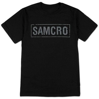 เสื้อยืดโอเวอร์ไซส์เสื้อยืดผ้าฝ้ายพิมพ์ลาย Sons of Anarchy samcroS-3XL