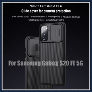 Nillkin เคสโทรศัพท์มือถือ PC แบบแข็ง ป้องกันเลนส์กล้อง หรูหรา สําหรับ Samsung Galaxy S20 FE 2020 5G