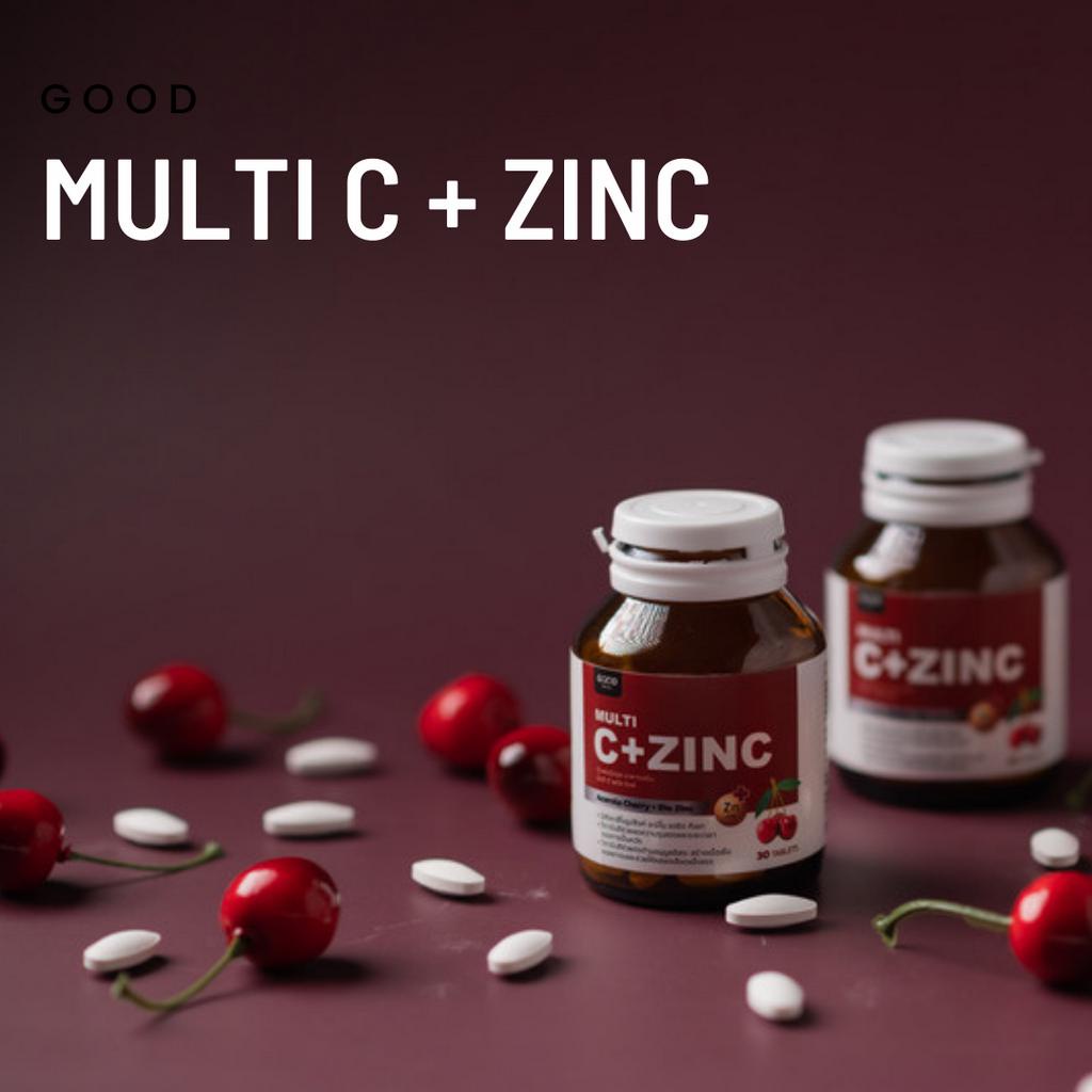 Multi C+Zinc I มัลติ ซี พลัส ซิ้งค์ วิตามินซี + ซิ้งค์ + Q10 | Shopee ...