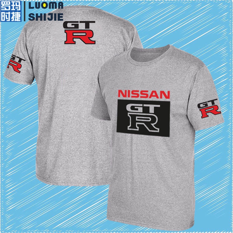 เสื้อยืดโอเวอร์ไซส์roma-shijie-ฉันต้องการซื้อ-gtr-car-culture-nissan-nissan-gt-r-peripheral-printing-t-shirt-male-youths