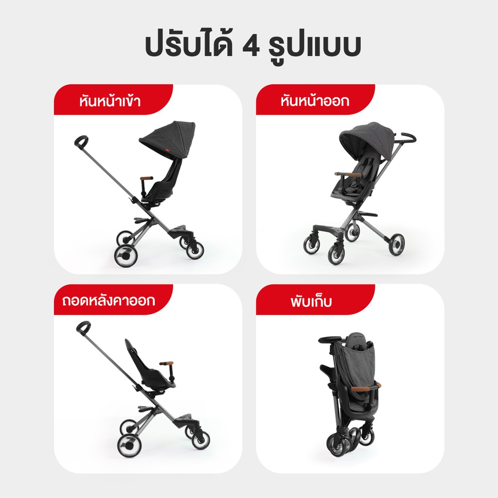 ภาพหน้าปกสินค้ารถเข็นเด็ก พับเก็บได้ พกพาสะดวก QPlay Easy Baby Pushchair น้ำหนักเบา มี 4 สี จากร้าน prodprankids บน Shopee