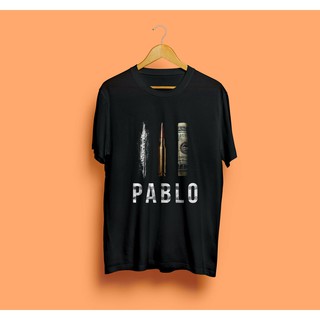 แฟชั่นเสื้อยืด Pablo Escobar Dollar โคเคนกระสุนเสื้อยืด Gildan Narcos โคลอมเบียพันธมิตรสีดำสามารถปรับแต่งได้