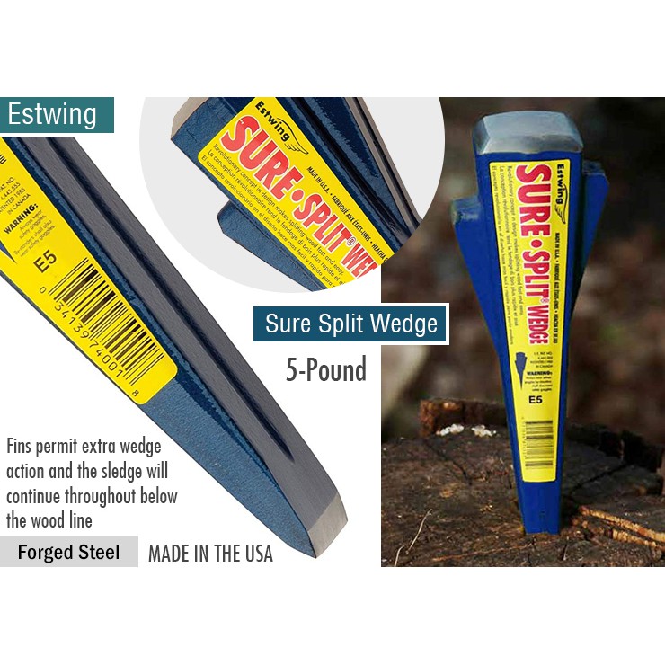 แท่นผ่าฟืน Made in USA Estwing Sure Split Wedge 5Pound Wood