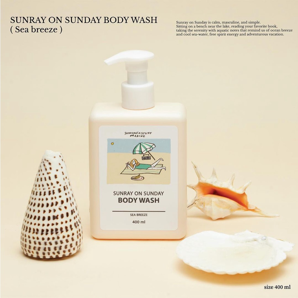 Summerstuff.marine BODY WASH (SHOWER GEL) กลิ่น SUNRAY ON SUNDAY (400