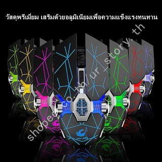 ภาพขนาดย่อของภาพหน้าปกสินค้าOptical Macro RGB Gaming Mouse เมาส์เกมมิ่ง ออฟติคอล ตั้งมาโครคีย์ได้ ความแม่นยำสูงปรับ X13 จากร้าน ur_story.th บน Shopee ภาพที่ 1