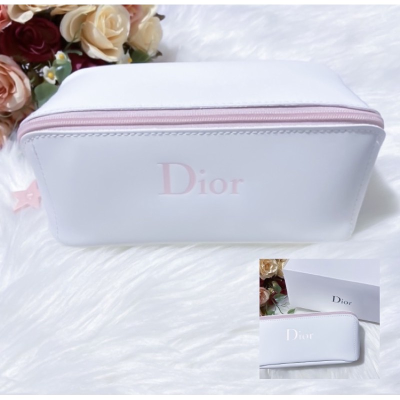 Dior Cosmetic Bag ( พร้อมกล่อง ) Dior กระเป๋า Shopee Thailand
