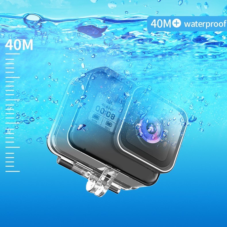 เคสกันน้ำ-telesin-gopro-hero-8-ลึก40m-waterproof-housing-กล้องโกโป-8-ไม่รวมฟิวเตอร์