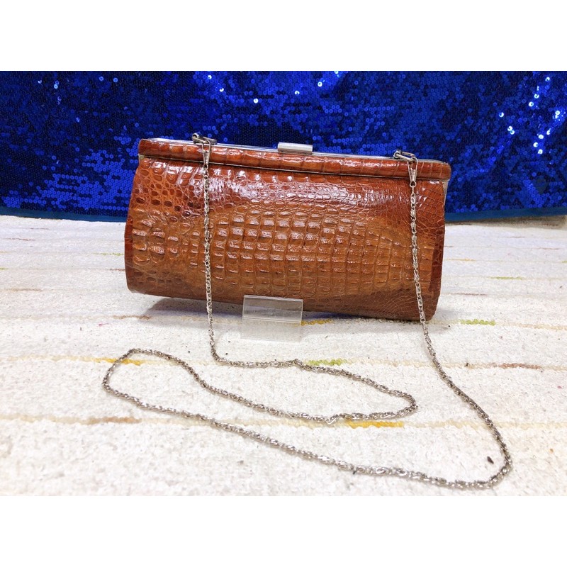 crocodile-leather-crossbody-and-clutch-bag-แท้