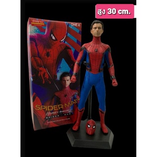 โมเดล Marvel Spiderman สไปเดอร์แมน Action Figure 1/6th Scale ขยับข้อต่อได้ วัสดุ PVC ขนาดสูง 30 ซม. พร้อมฐานตั้ง ของสะสม