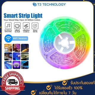 ไฟเส้น LED T3 Smart Strip Light ไฟเส้นแอลอีดีอัจฉริยะ ไฟเส้นตกแต่งห้อง LED ไฟประดับ ปรับได้มากถึง 16 ล้านสี (อะแดปเตอร์)