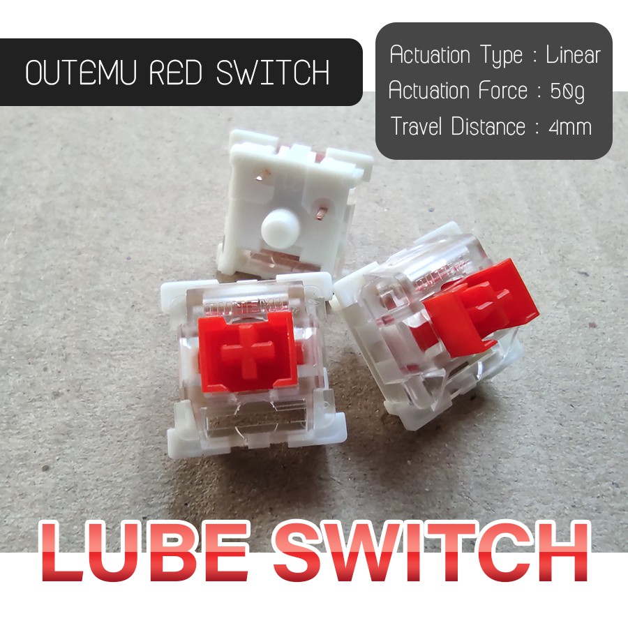 Outemu red and brown switch สวิตช์คีย์บอร์ด แมคคานิคอล สวิตช์ ปุ่มกด ...