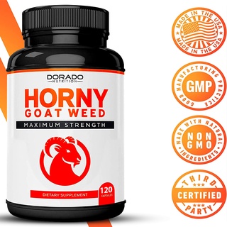 Horny Goat Weed for 1590mg Endurance Circulation Joint &amp; Back Support Maca Root, Ginseng, Yohimbine, Tribulus L-Arginine