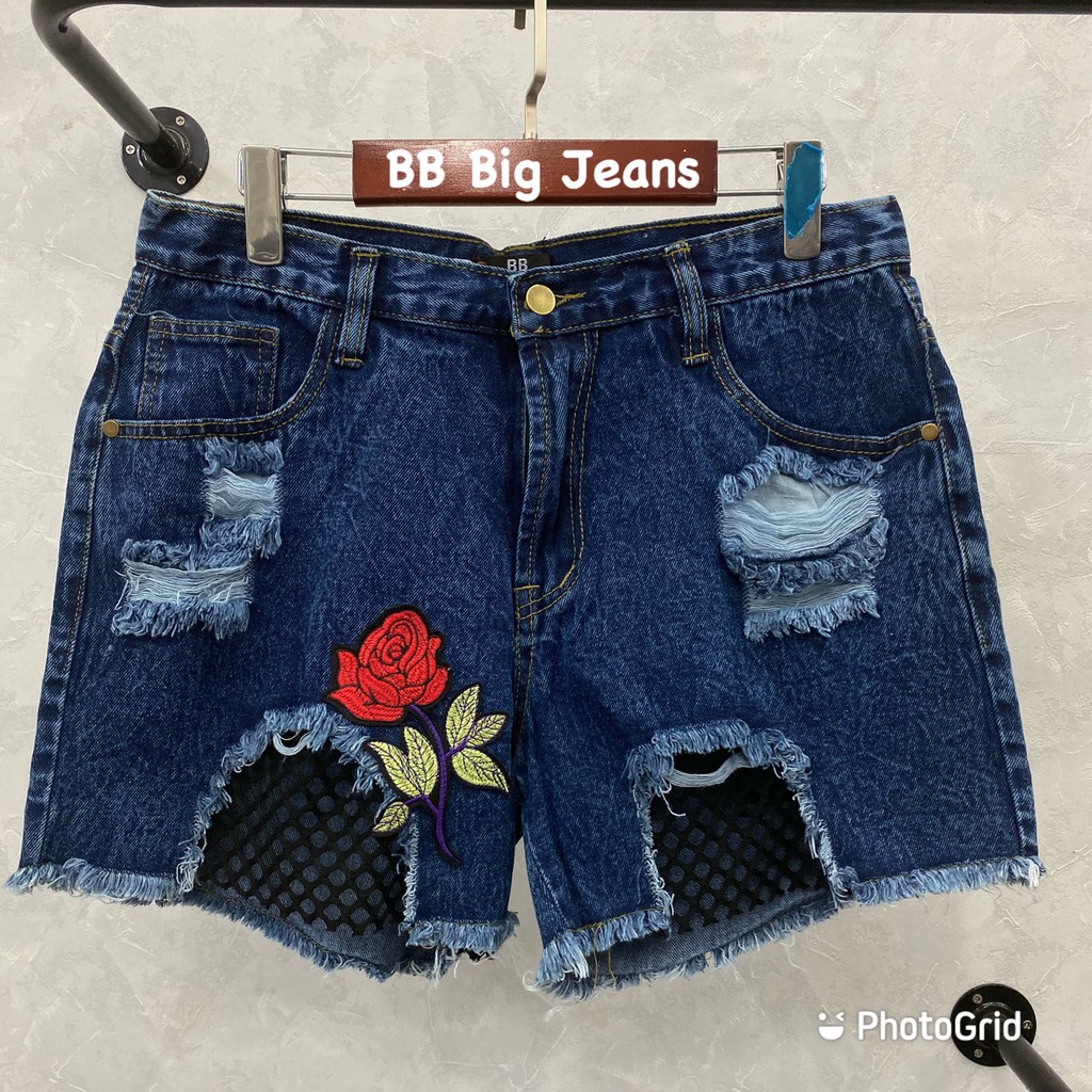 bb-bigjeans-ขาสั้นยีนส์ไซด์ใหญ่-ขาสั้นยีนส์คนอ้วน-ขาสั้นยีนส์คนอ้วนสาย-ฝ-ขาสั้นยีนส์คนอ้วนแต่งตาข่าย-ยีนส์ขาสั้นสาย-ฝ