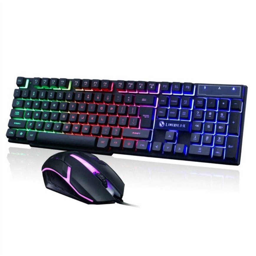 keyboard-mouse-set-ชุดเกมมิ่ง-gtx300-มีไฟrainbow-คีย์บอร์ดเล่นเกมและเมาส์